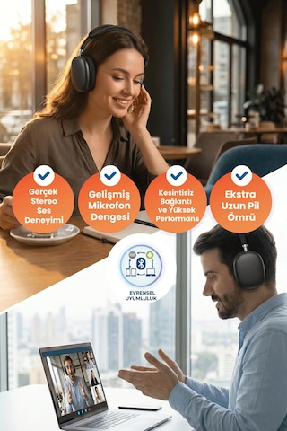 Xo BE25 Bluetooh 5.3 Kulak Üstü Kulaklık