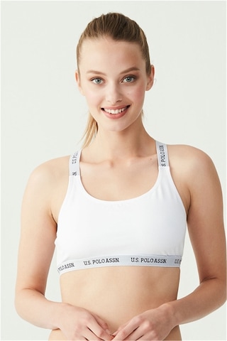 U.S. Polo Assn. U.s Polo Assn. 66117 Çapraz Askılı Büstiyer-beyaz Beyaz