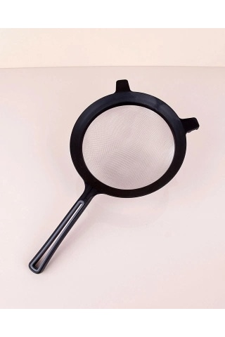 Siena 17cm Plastik Süzgeç 5047 Ahşap - Gümüş