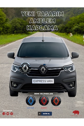 Renault Express 2021-2025 Yeni Tasarım Amblem Kaplama Sticker