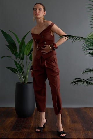 Rebellion Nicola Wool Pants Kahverengi Rebellion Nicola Wool Pants Kahverengi
