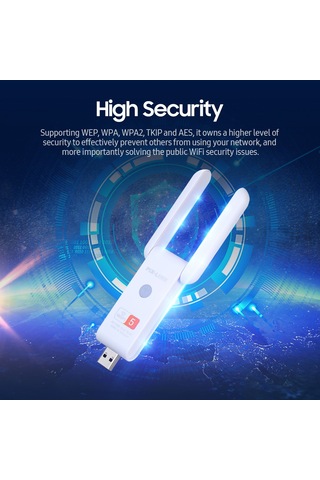 Monyee Çift Bantlı Usb Kablosuz Wifi Ağ Genişletici - 2.4ghz/5ghz Yüksek Hız, Yüksek Kazançlı Antenler Ve Güvenlik Özellikleri