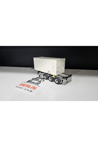1/50 - 20 Ft Konteyner Ve Taşıma Dorsesi - 20ft Beyaz Renk