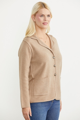 Sementa Oversize Cepli Triko Ceket - Bej