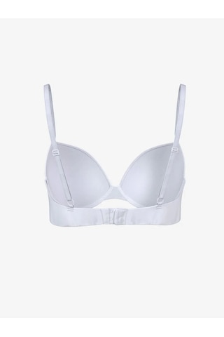 Scm Lingerie Scm Lıngerıe Beyaz Balenli Dolgusuz Düz Tişört Sütyen Beyaz