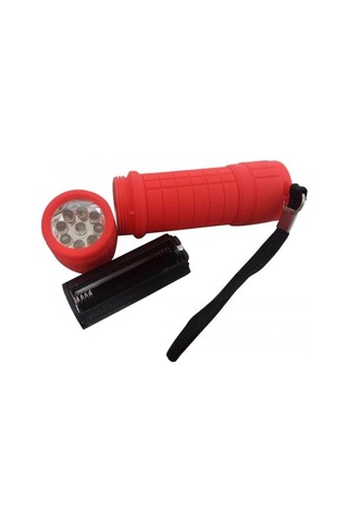 9 Ledli Pilli El Feneri Siyah