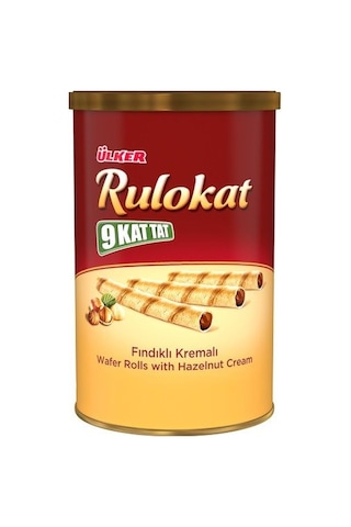 Ülker 9 Kat Tat Rulokat Fındıklı Rulo Gofret 6 x 170 G
