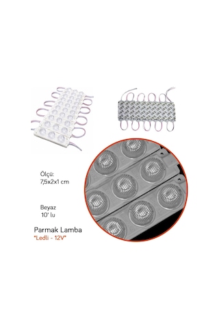 Nyf Benmax 12v Parmak Lamba Modül Led 3 Lü Beyaz 10 Lu Bx12 045