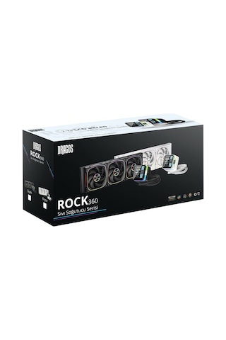 Dragos Rock Lcd Ekranlı 360mm Argb Siyah İşlemci Sıvı Soğutucu