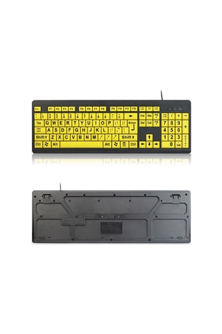 Sones T801 104 Tuşlu Özel Büyük Harfler USB Kablolu Klavye