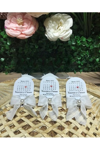 Uv Baskı Pleksi Magnet Söz, Nişan, Nikah, Düğün, Kına 10 Adet Fuşya