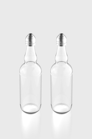 Renga Shaky 100 Ml Metal Kapaklı 2'li Cam Tuzluk Seti 121005 Gümüş