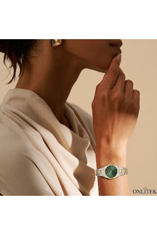 Elle El.1.10005-6 28 Mm Kadın Kol Saati Altın - Gümüş