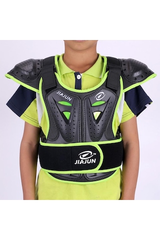 Homyl Çocuk Vücut Zırhlı Motokros Off Road Yelek Yeşil-xl Yeşil Xl Yeşil