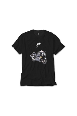 Suzuki Hayabusa Stompgrip Siyah Tişört Siyah