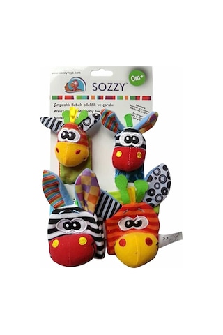 Sozzy Çıngıraklı Çorap/patik ve El Bilekliği + Sürpriz Hediye Karışık