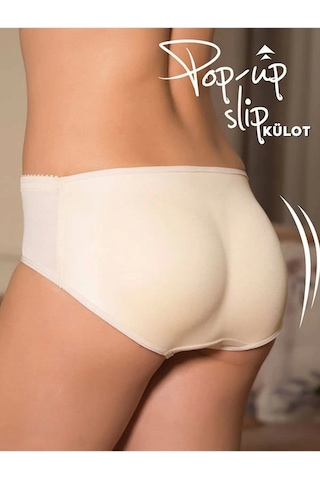 Popoyu Büyük Gösteren Yumuşak Dolgulu Külot 2689 Siyah