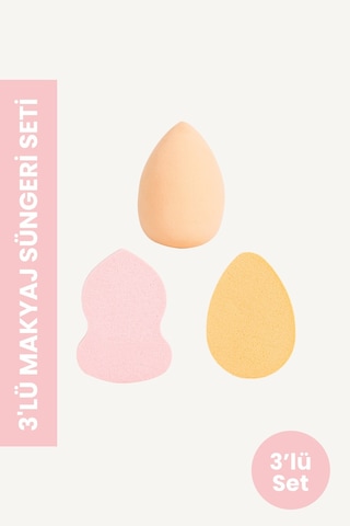 Pop Beauty Makyaj Süngeri Seti, Bej Tyc00537716063