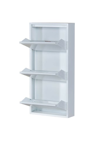 Kaser Metal 3 Lü Metal Ayakkabılık Beyaz