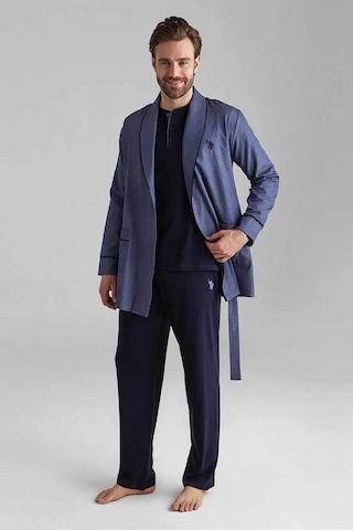 U.s. Polo Assn. 12000 Erkek 5'li Çeyizlik Ropdöşambır Set-lacivert Lacivert