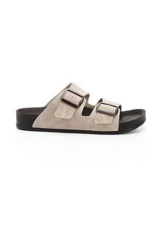 Gönderi R Bej Tokalı Günlük Terlik Bej