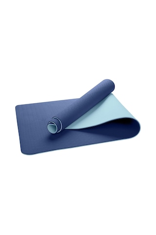 Gymo Ekolojik 6mm Tpe Yoga Matı Pilates Minderi Mavi Çok Renkli