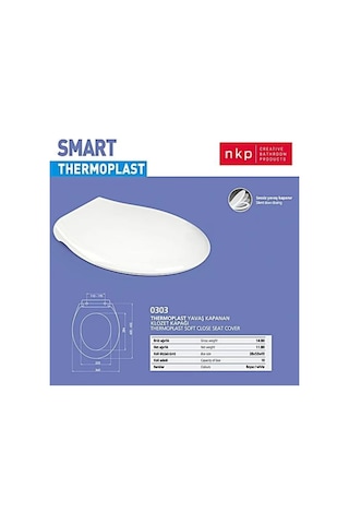 Nkp Smart Soft Close Yavaş Kapanan Amortisörlü Klozet Kapağı