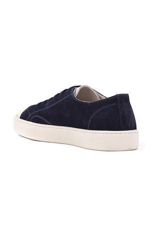 Shoetyle - Hakiki Süet Deri Lacivert Renk Erkek Sneaker - 666-01-03 -1549