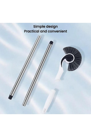 Sones 125 Cm Akvaryum Fırçası Uzun Saplı Temizleme Yosun Giderme Aleti İç Duvar Temizleme Akvaryum Fırçası