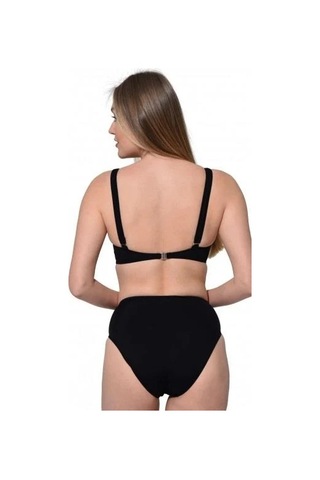 Markahit Argisa Düz Kruvaze Bikini Siyah