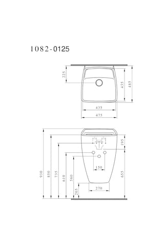 Bocchi Frienze 1082-011-0125 Armatür Deliksiz Asma Monoblok Lavabo Mat Kaşmir