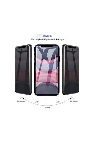 Apple Uyumlu   iPhone 14 Plus Tam Kaplayan Gizli Cam Hayalet Ekran Koruyucu