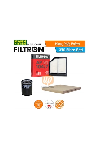 Honda Civic Fd6 1.6 Mann Filtron Filtre Bakım Seti 2006-2012