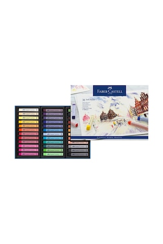 Goldfaber 36'lı Toz Pastel Seti, Parlak Ve Yoğun Renkler, Yüksek Pigmentli Çok Renkli