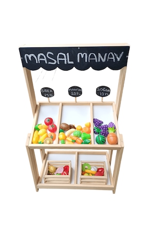 Ahşap Oyuncak Manav Tazgahı