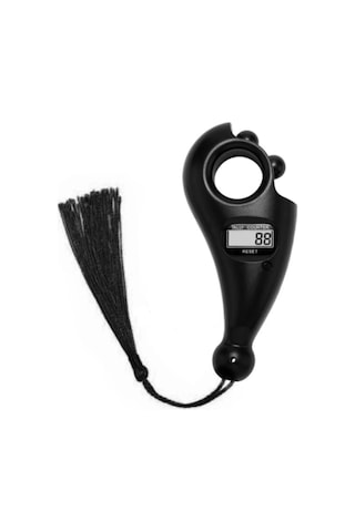 Bonjux Led Işıklı Zikirmatik & Dijital Tesbih Püsküllü Siyah