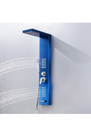 Sam Banyo Niagara Duş Paneli Mavi Siyah