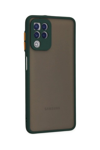 Samsung Galaxy Uyumlu - A22 Kılıf Montreal Silikon Kapak - Yeşil - 100 Çok Renkli