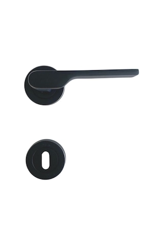 2019 Siyah Rozetli Oda Kapı Kolu 1 Takım Oda