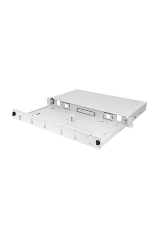 Alfafonet Optislide 6 Port Sc-dx/lc-qd 1ru Rack Tipi Açık Gri Fiber Optik Patch Panel