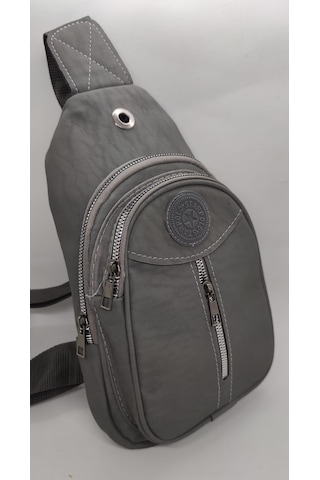 İpek Body Bag Unisex Çapraz Çanta Gri