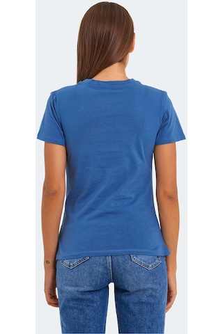 Slazenger KORNELI I Kadın Slim Fit Indigo Tişört