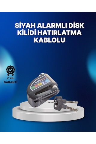 Northcity Suya Dayanıklı 110db Alarmlı Çelik Disk Kilidi - Yüksek Güvenlik Ve Hırsızlık Önleme
