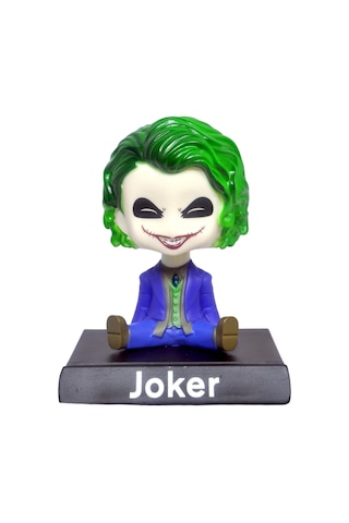 The Joker Villain S Edition Anime Sallanan Kafalı Figür Biblo Telefon Tutucu Dekoratif Masa Süsü Yşl Joker
