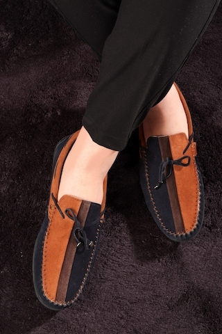 Colore Hakiki Deri Erkek Günlük Ayakkabı, Loafer Ayakkabı, Hafif Ayakkabı, Süet Loafer