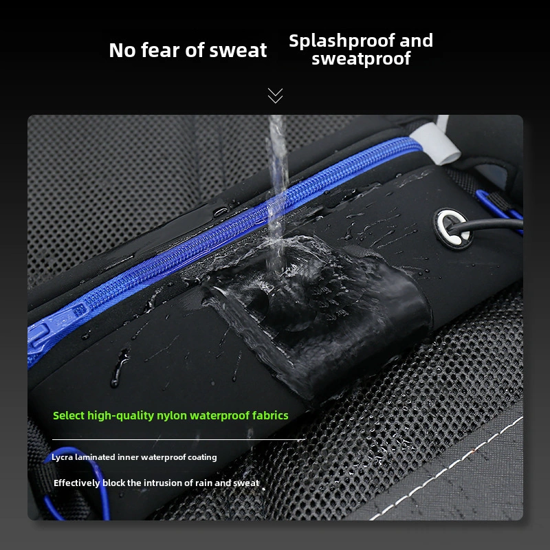 Fosenze Unisex Spor Bel Çantası - Su Suluklu, Su Geçirmez, Telefon Ve Kart Saklama Bölmeli, Koşu-maraton-fitness İçin Turuncu Üniversal Beden Çok Renkli