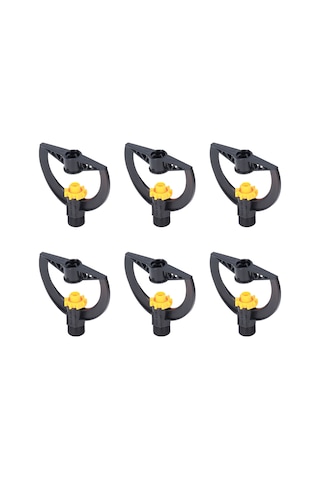 Shineyee 6 Adet G3/4 Dış Dişli Sulama Başlığı - Su Tasarruflu, Doğru Sulama, Tarlalar, Bahçeler, Seralar İçin Dayanıklı Plastik Malzeme