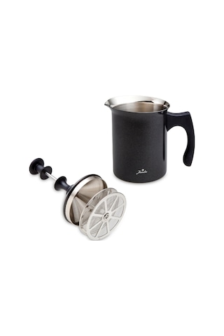 Jumbo Timeless Venti Siyah Çelik Süt Köpürtücü 400 Ml