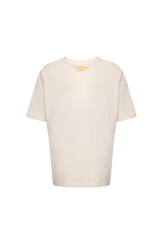 Reebok Funny Tee Ekru Erkek Kısa Kol T-shirt 000000000102055795 Bej