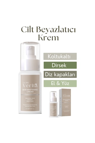 La Mia Verita Aydınlatıcı ve Leke Karşıtı Kolajen Niacinamide ve Kojik Asit İçerikli Cilt Beyazlatıcı Krem 50 ML
